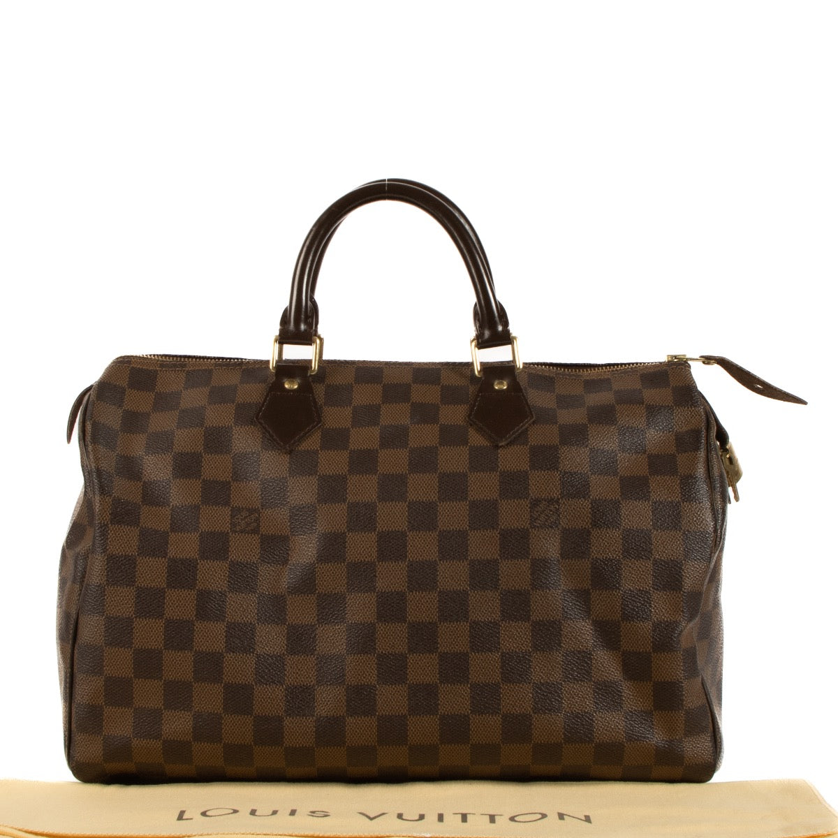 Shop 100% authentic second-hand Louis Vuitton Damier Ebene Speedy 35 Top Handle Bag on Labellov.com