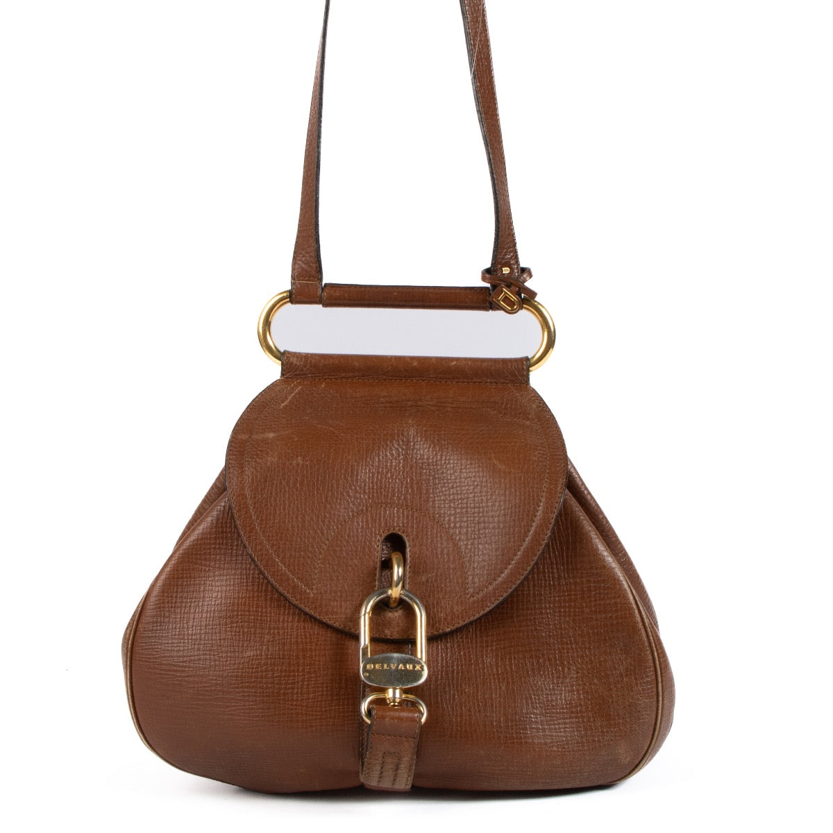 shop 100% authentic second hand Delvaux Camel Cerceau GM Bag on Labellov.com