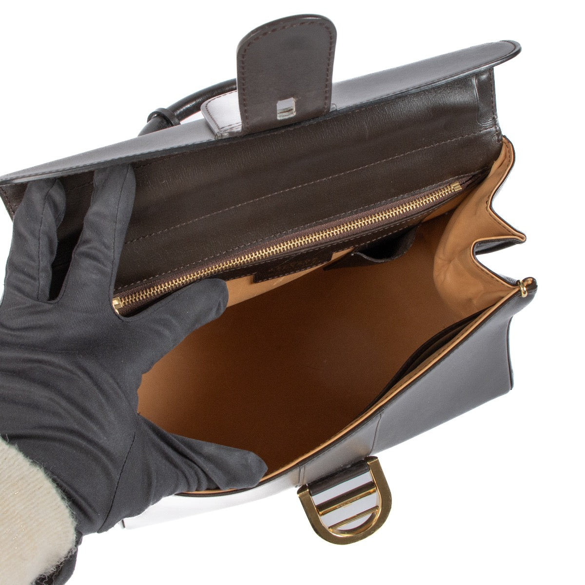 Shop 100% authentic second-hand Delvaux Vintage Brown Box Calf Brillant MM on Labellov.com