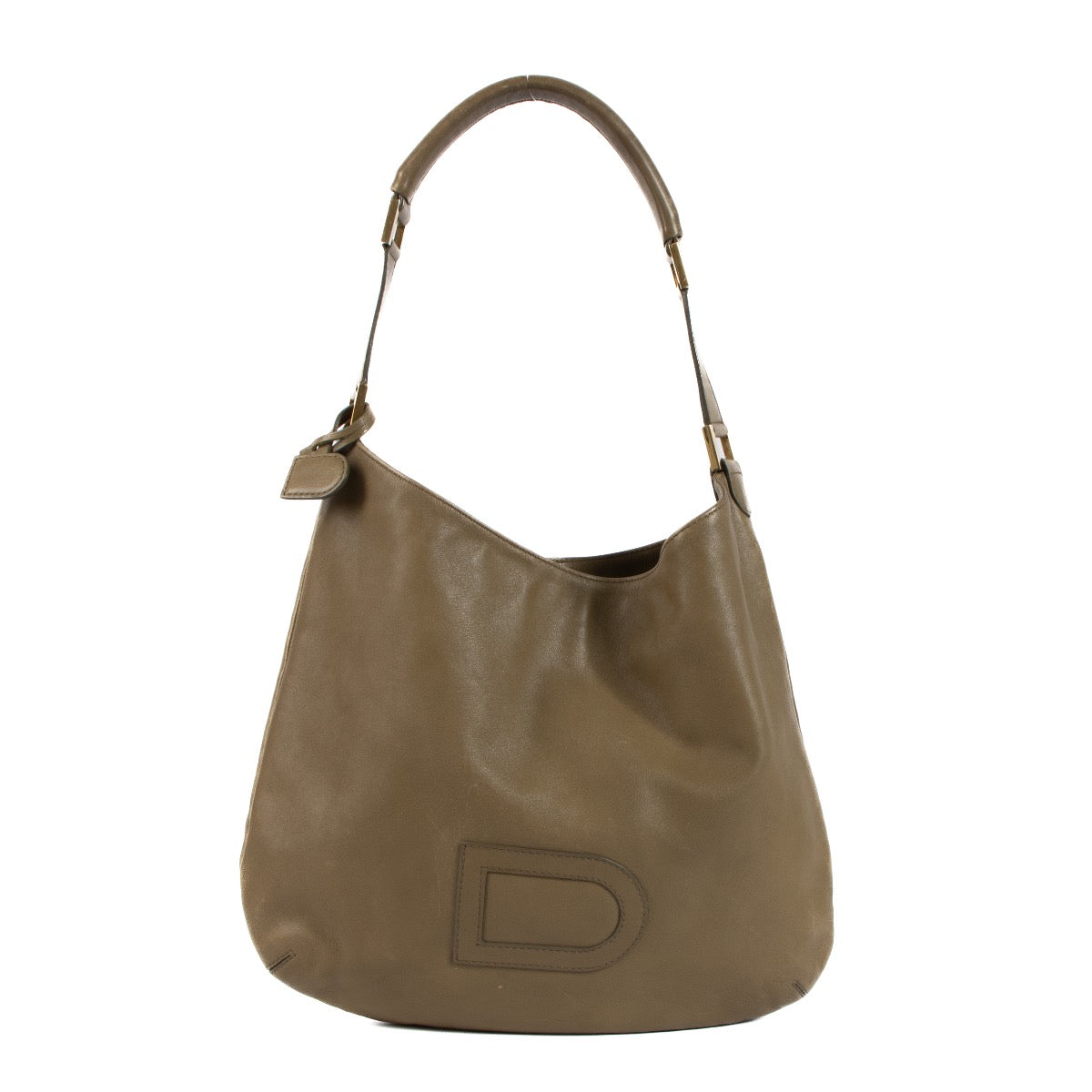 Shop 100% authentic second-hand Delvaux Khaki Destrier Souple Louise PM on Labellov.com