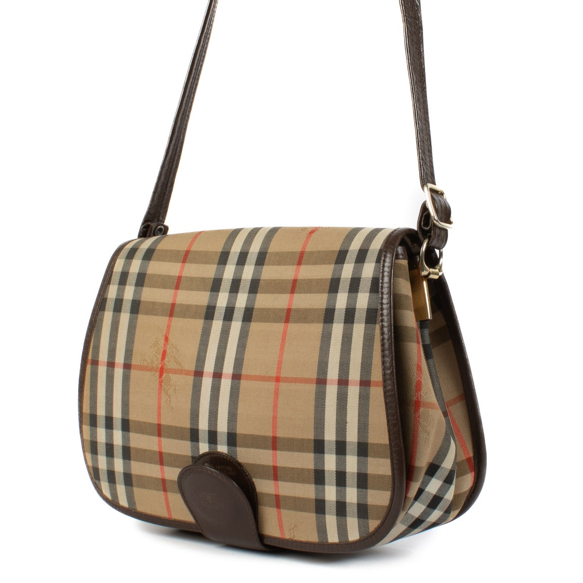 Shop 100% authentic Burberry Haymarket Check Crossbody Bag at Labellov.com.