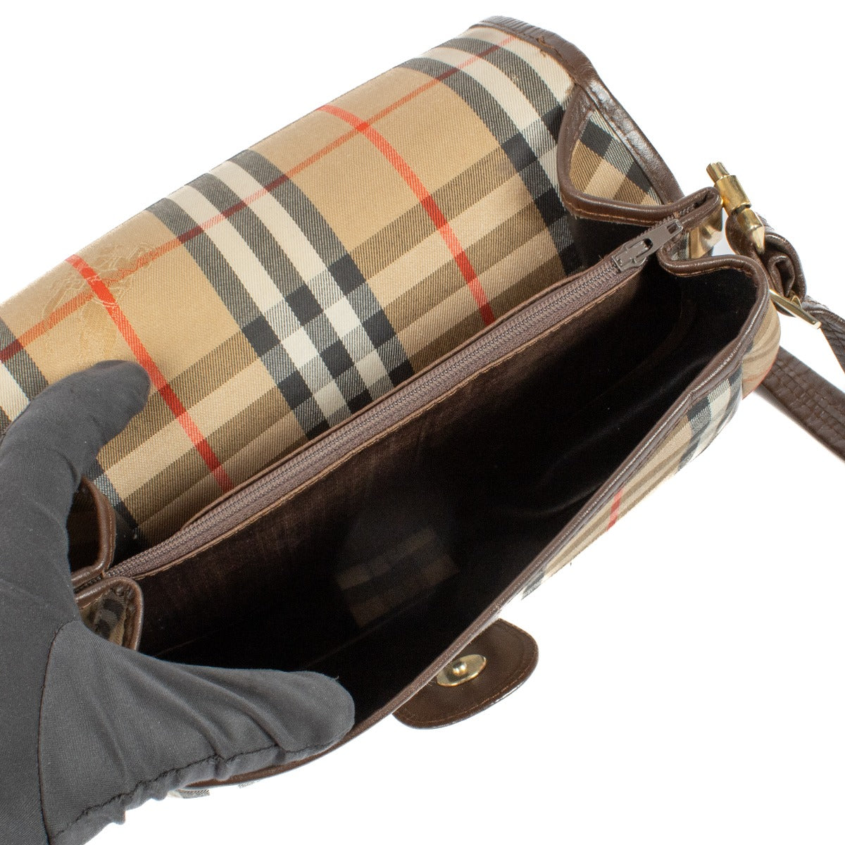 Shop 100% authentic Burberry Haymarket Check Crossbody Bag at Labellov.com.