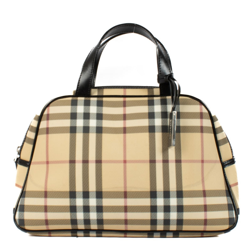 Shop 100% authentic Burberry Check Top Handle Alma Bag at Labellov.com.