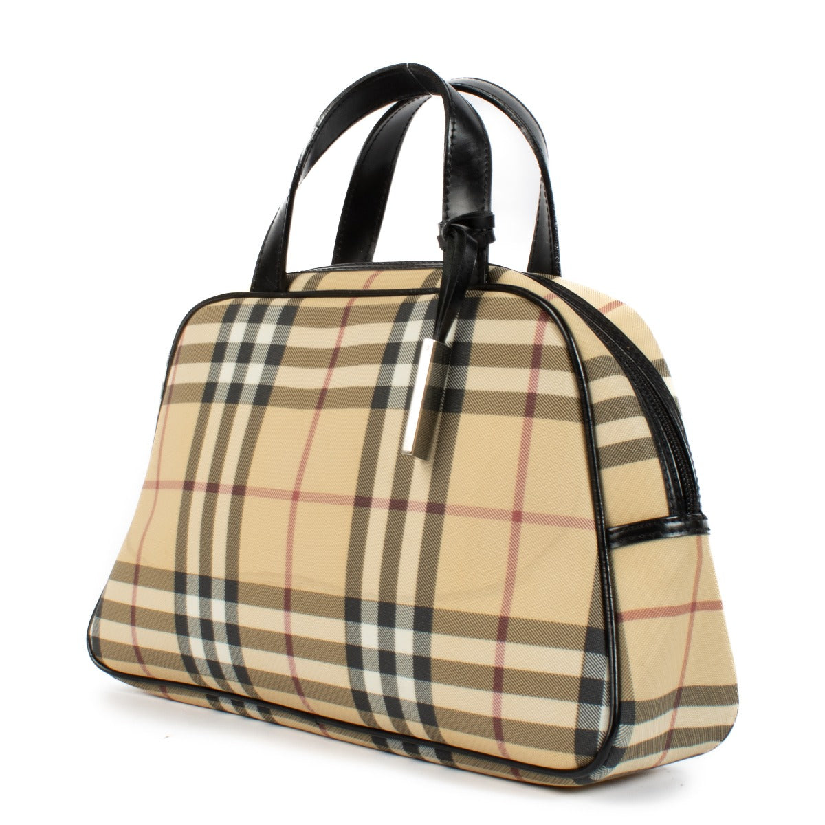 Shop 100% authentic Burberry Check Top Handle Alma Bag at Labellov.com.