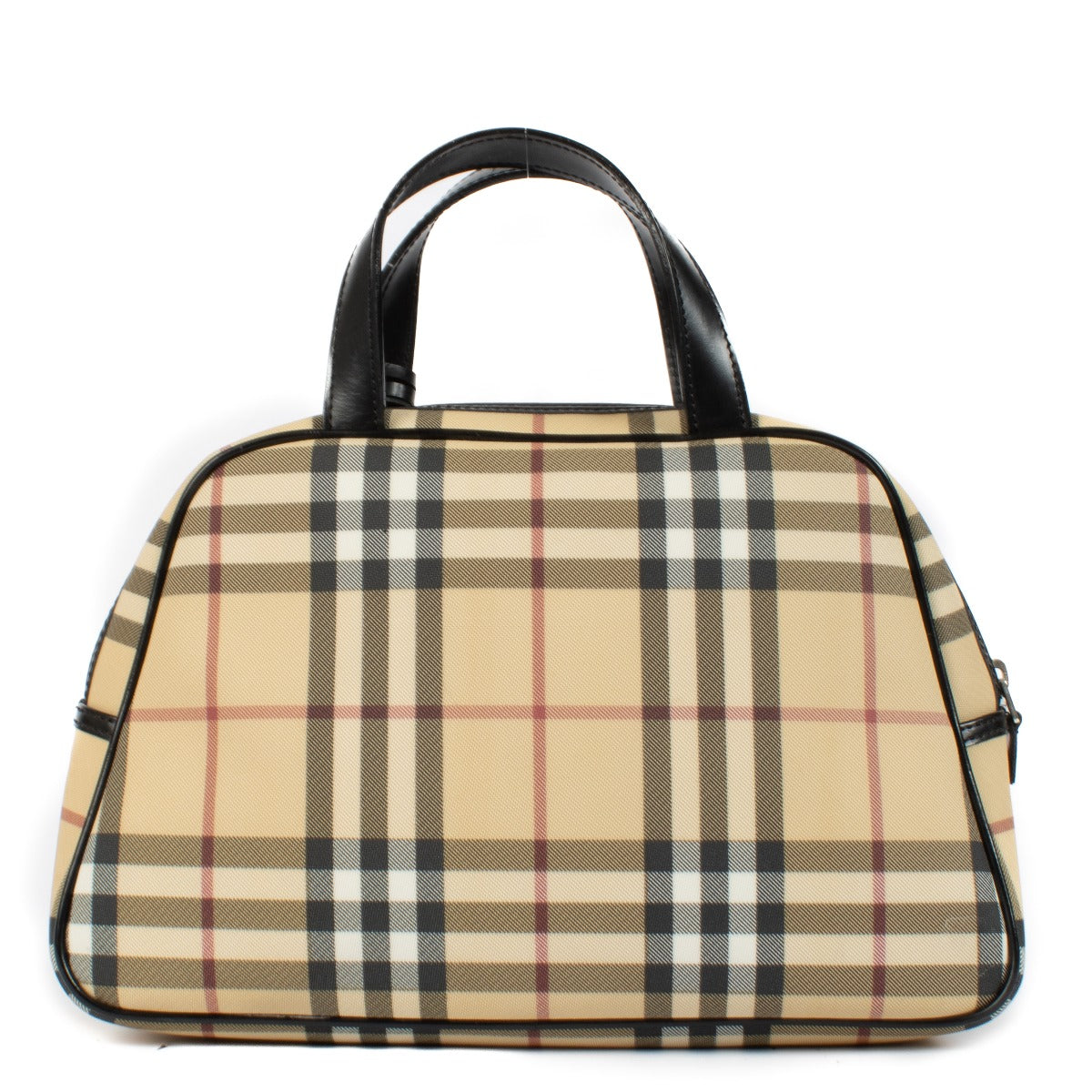 Shop 100% authentic Burberry Check Top Handle Alma Bag at Labellov.com.