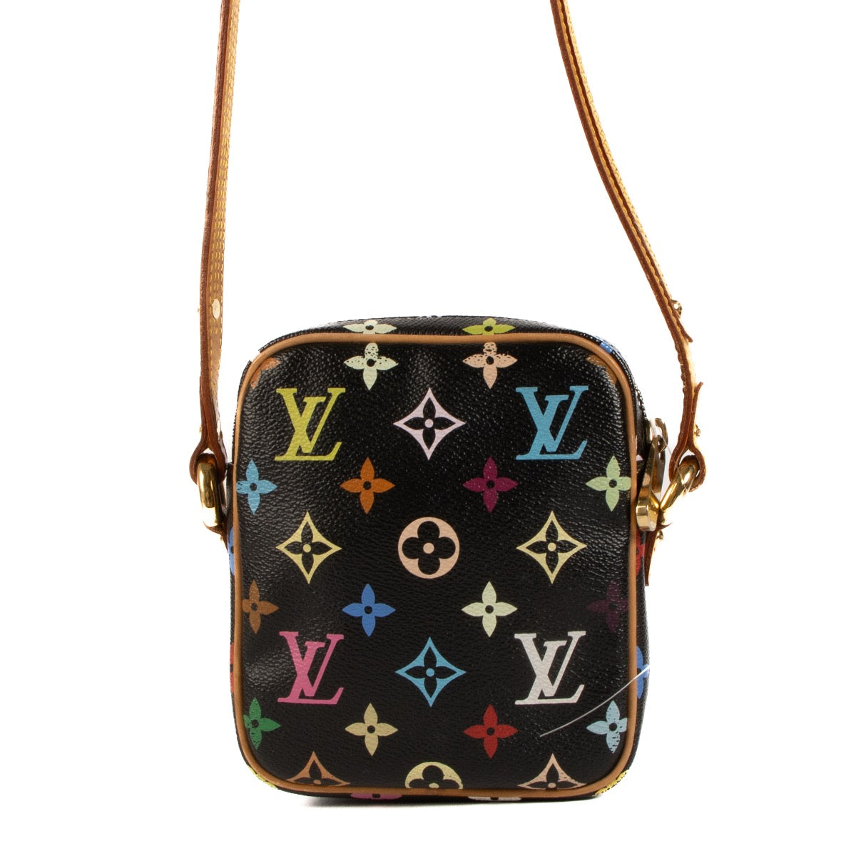 Shop safe online at Labellov in Antwerp, Brussels and Knokke this 100% authentic second hand Louis Vuitton Murakami Black Monogram Rift Crossbody Bag