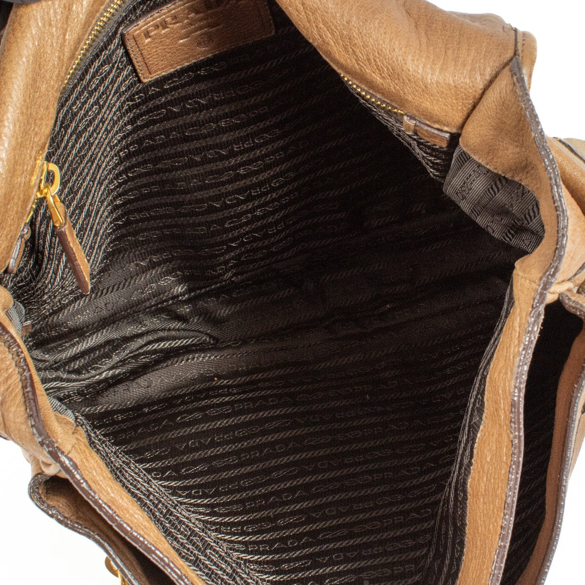 Buy authentic second hand Prada Brown Deerskin Crossbody Bag at Labellov.com