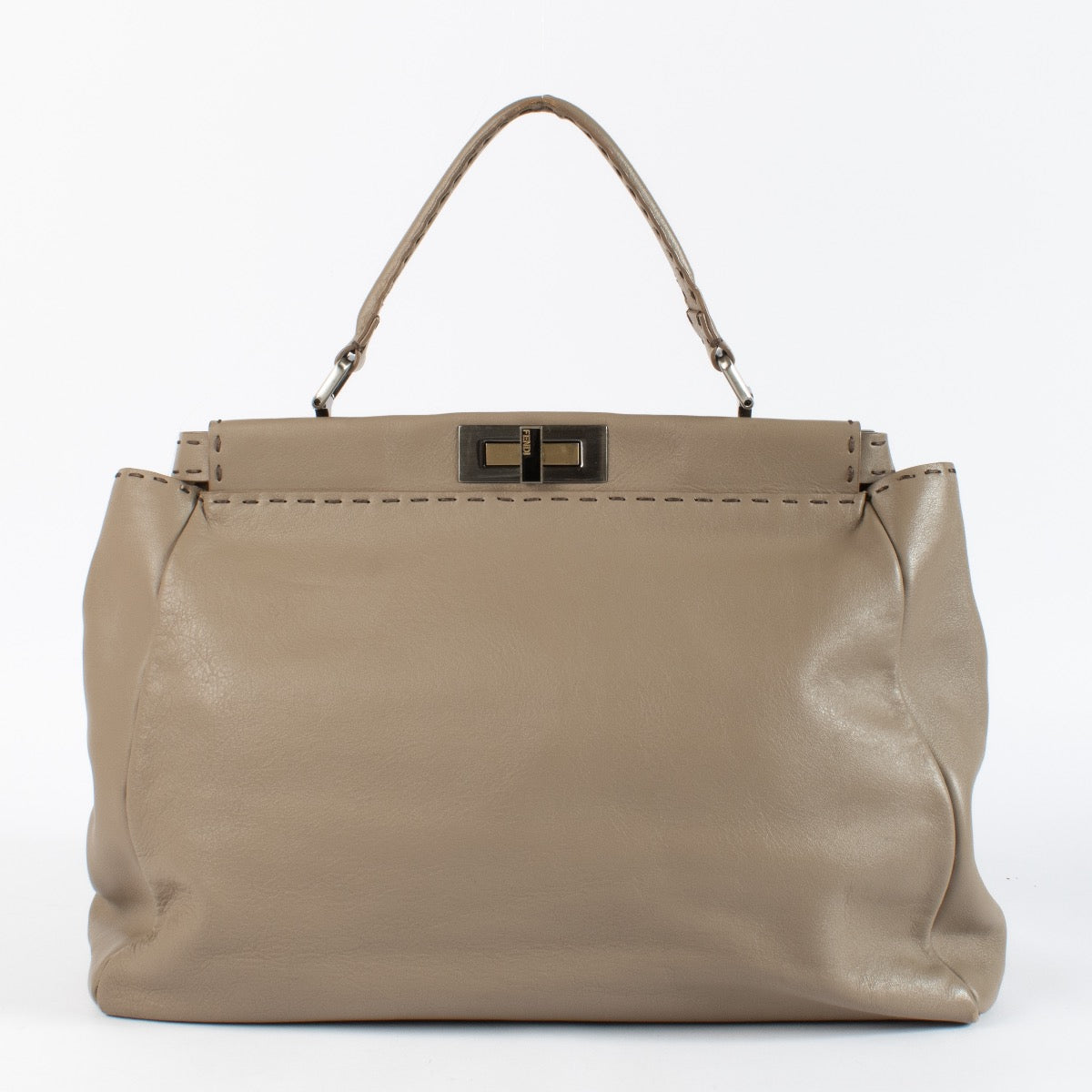 shop 100% authentic second hand Fendi Beige Leather Large Peekaboo Bag on Labellov.com