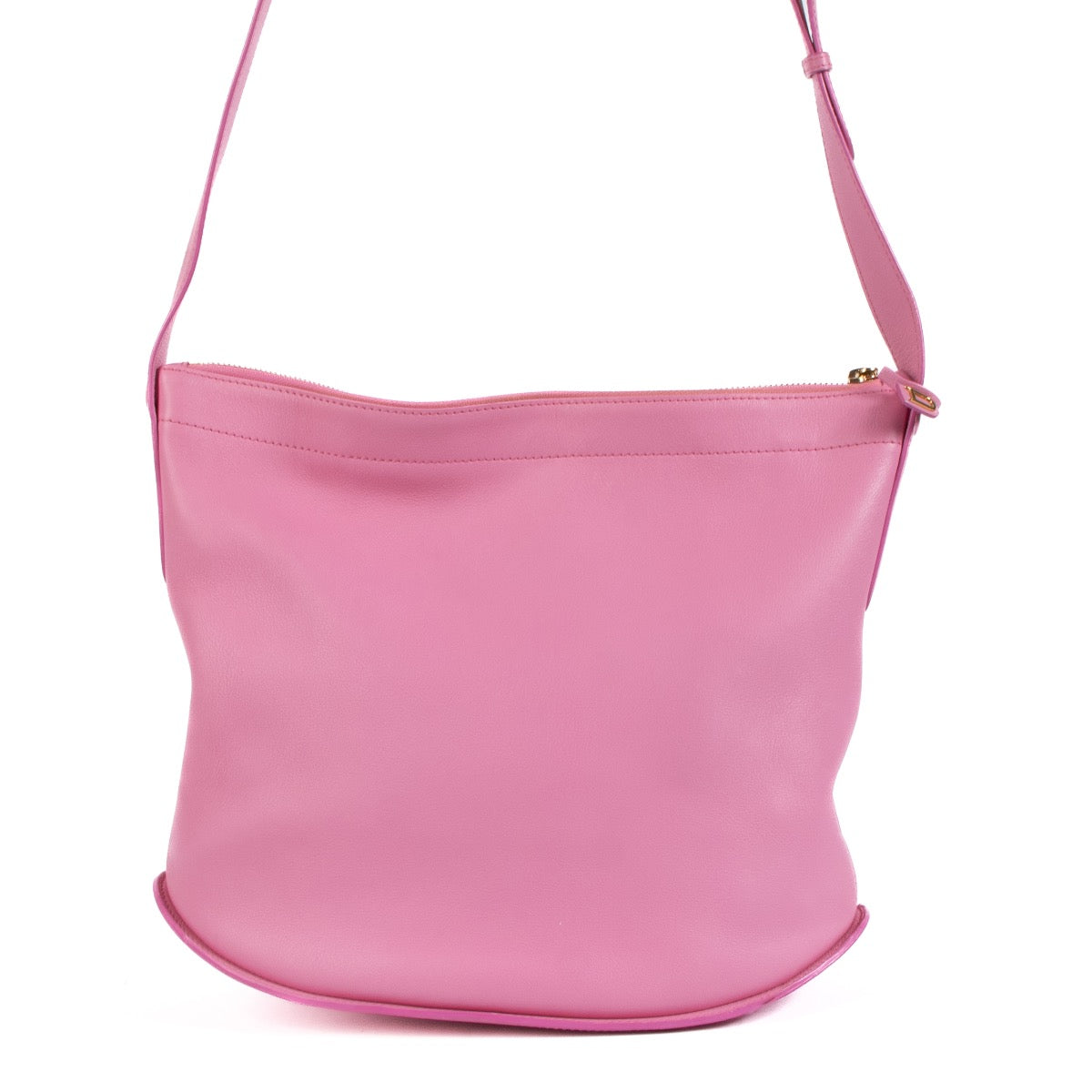 Buy an authentic second hand Delvaux Pink Soft Leather Pin Swing Shoulder Bag in new good condition at Labellov.