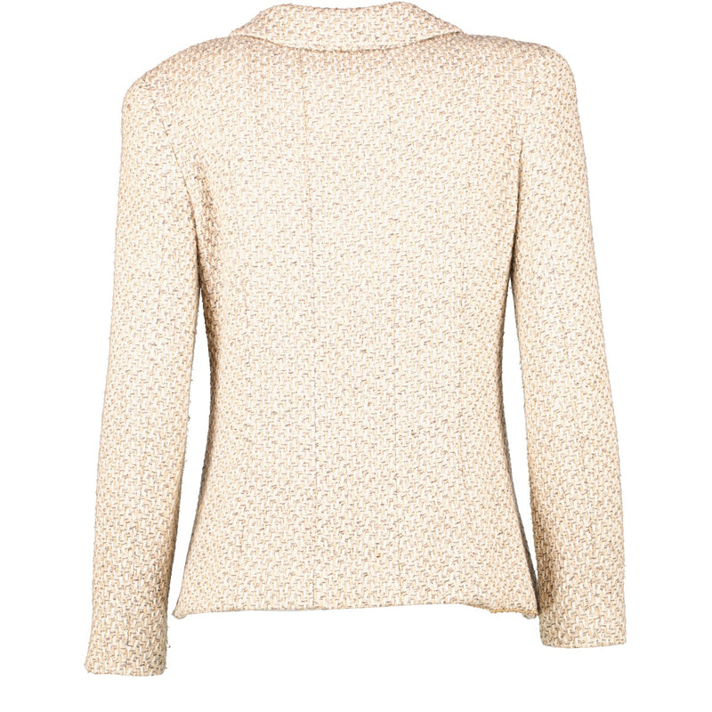 authentic second hand Chanel Beige 01P Tweed Jacket