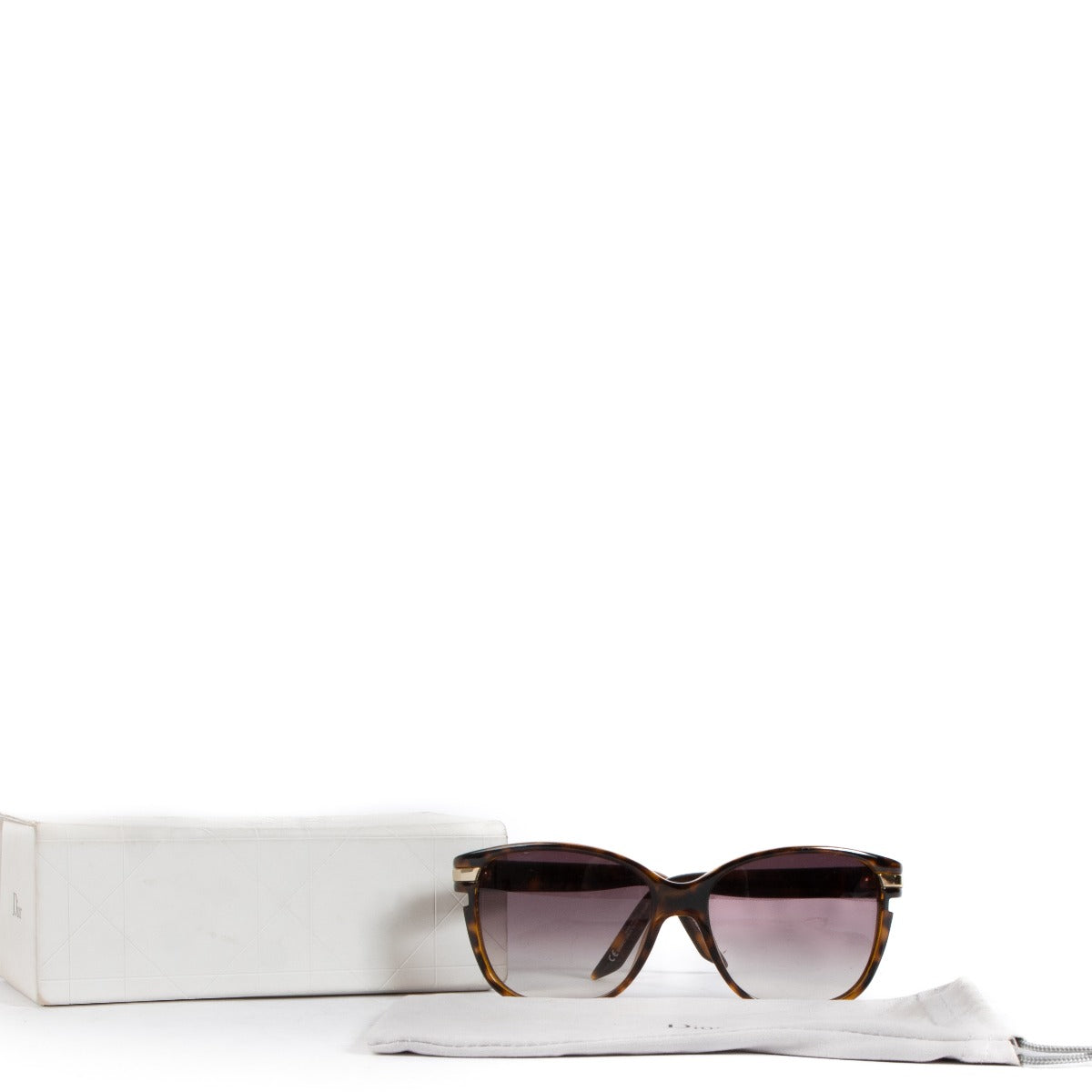 Dior Cannage Vintage Tortoise Sunglasses