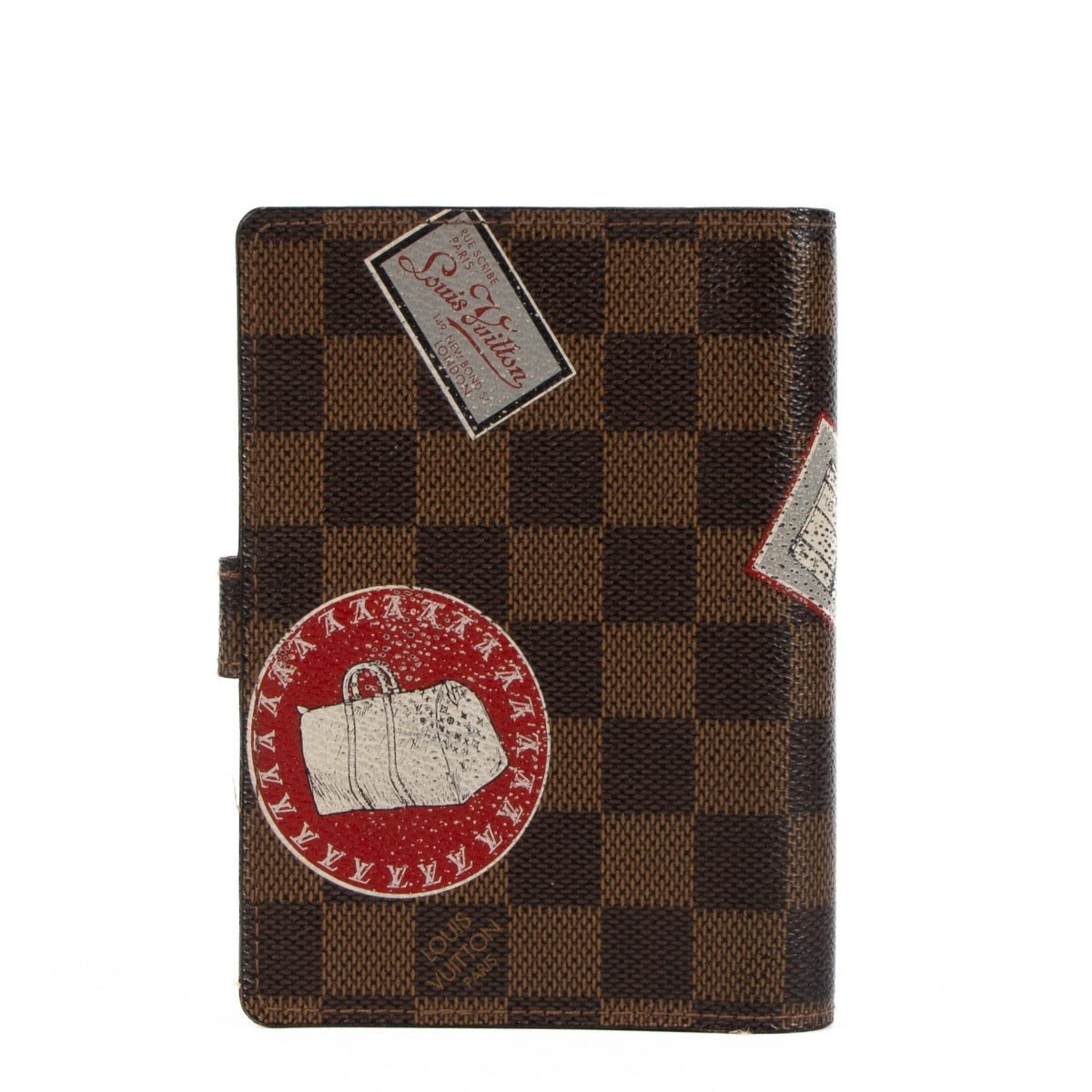 shop 100% authentic second hand Louis Vuitton Damier Ebene Small Ring Agenda Cover on Labellov.com