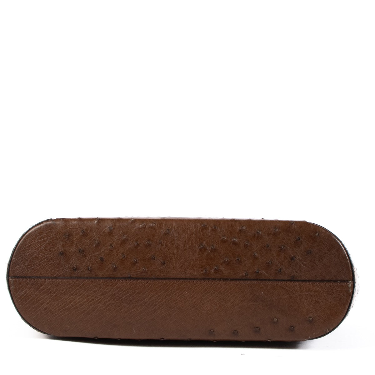 shop 100% authentic second hand Delvaux Brown Ostrich Shoulder Bag on Labellov.com