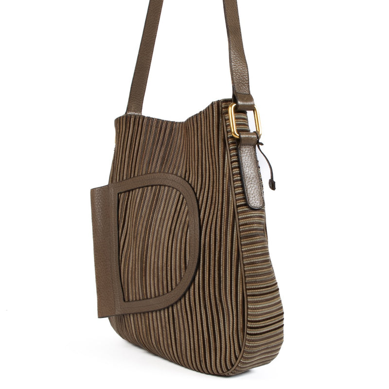 Shop 100% authentic secondhand Delvaux Brown Toile De Cuir Crossbody on Labellov.com