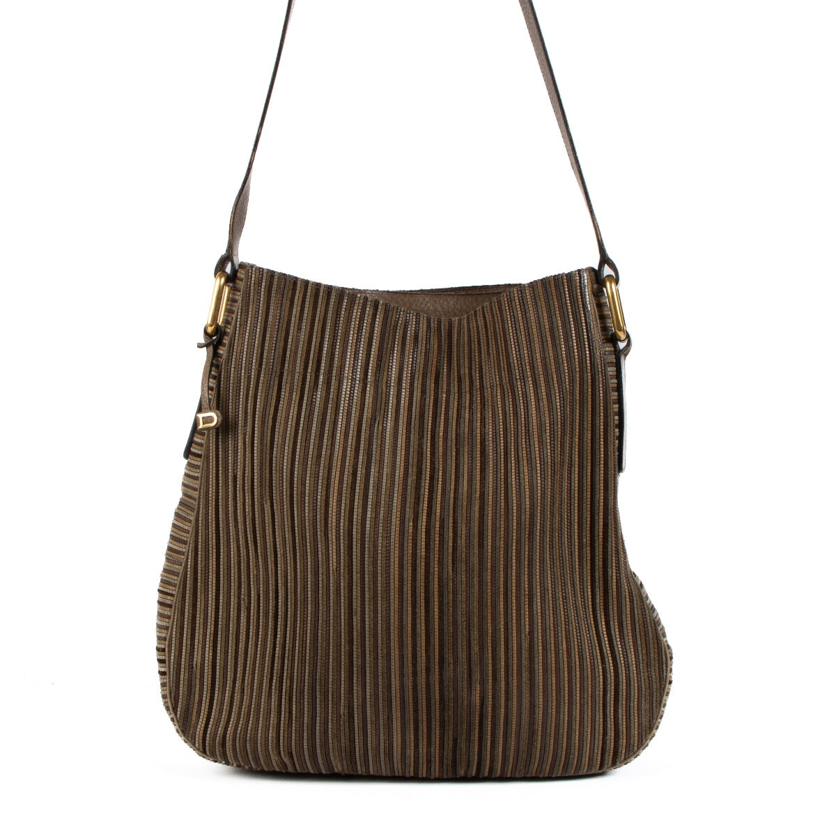 Shop 100% authentic secondhand Delvaux Brown Toile De Cuir Crossbody on Labellov.com