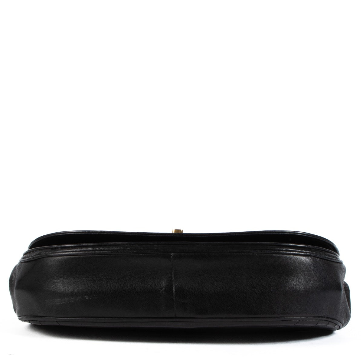 Shop 100% authentic secondhand Chanel Black Leather Half Moon Flap Bagon Labellov.com