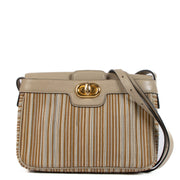 Shop safe online at Labellov in Antwerp, Brussels and Knokke this 100% authentic second hand Delvaux Beige Toile de Cuir Merlot Crossbody