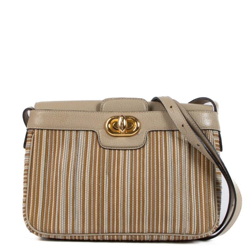 Shop safe online at Labellov in Antwerp, Brussels and Knokke this 100% authentic second hand Delvaux Beige Toile de Cuir Merlot Crossbody