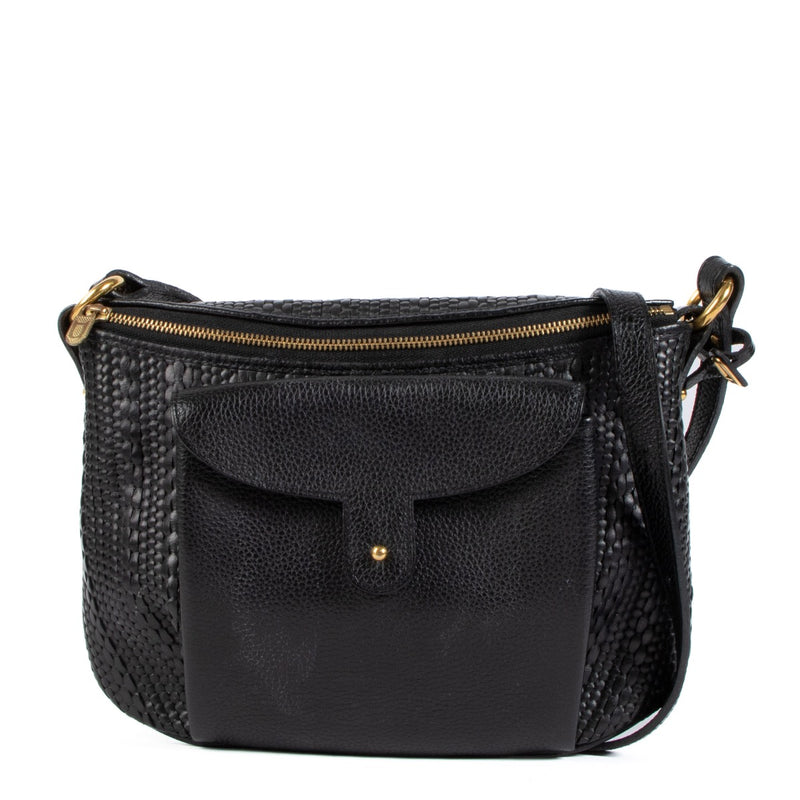 Shop safe online at Labellov in Antwerp, Brussels and Knokke this 100% authentic second hand Delvaux Black Toile De Cuir Crossbody Bag
