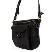 Shop safe online at Labellov in Antwerp, Brussels and Knokke this 100% authentic second hand Delvaux Black Toile De Cuir Crossbody Bag