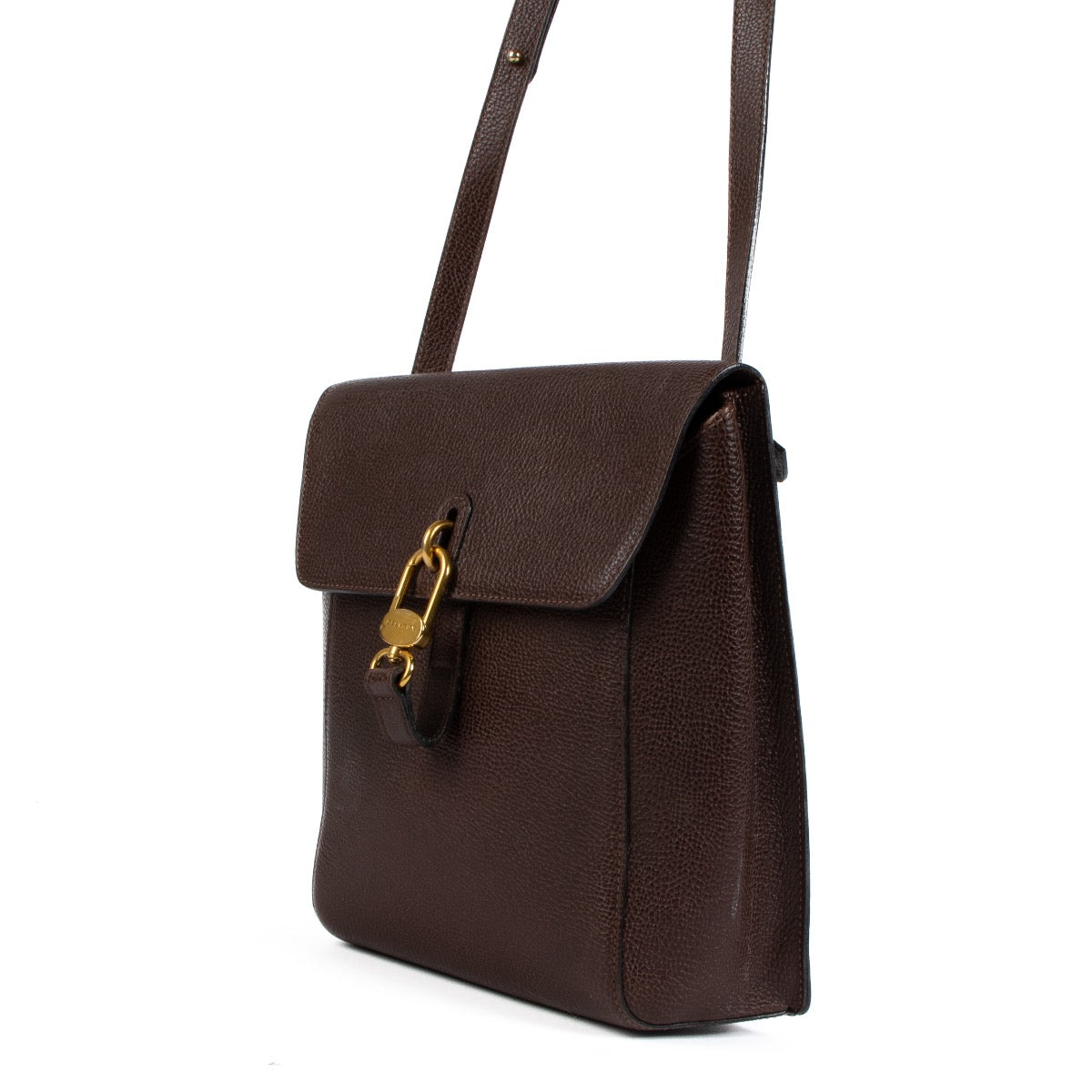 shop 100% authentic second hand Delvaux Brown Leather Crossbody Bag on Labellov.com