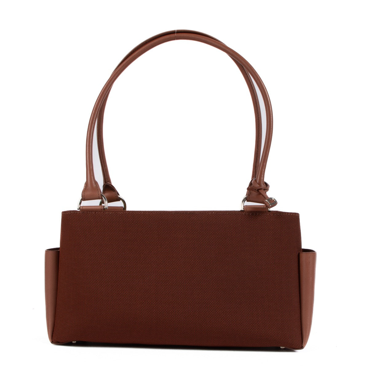 shop 100% authentic second hand Delvaux Terracotta Fabric Small Tote Bag on Labellov.com
