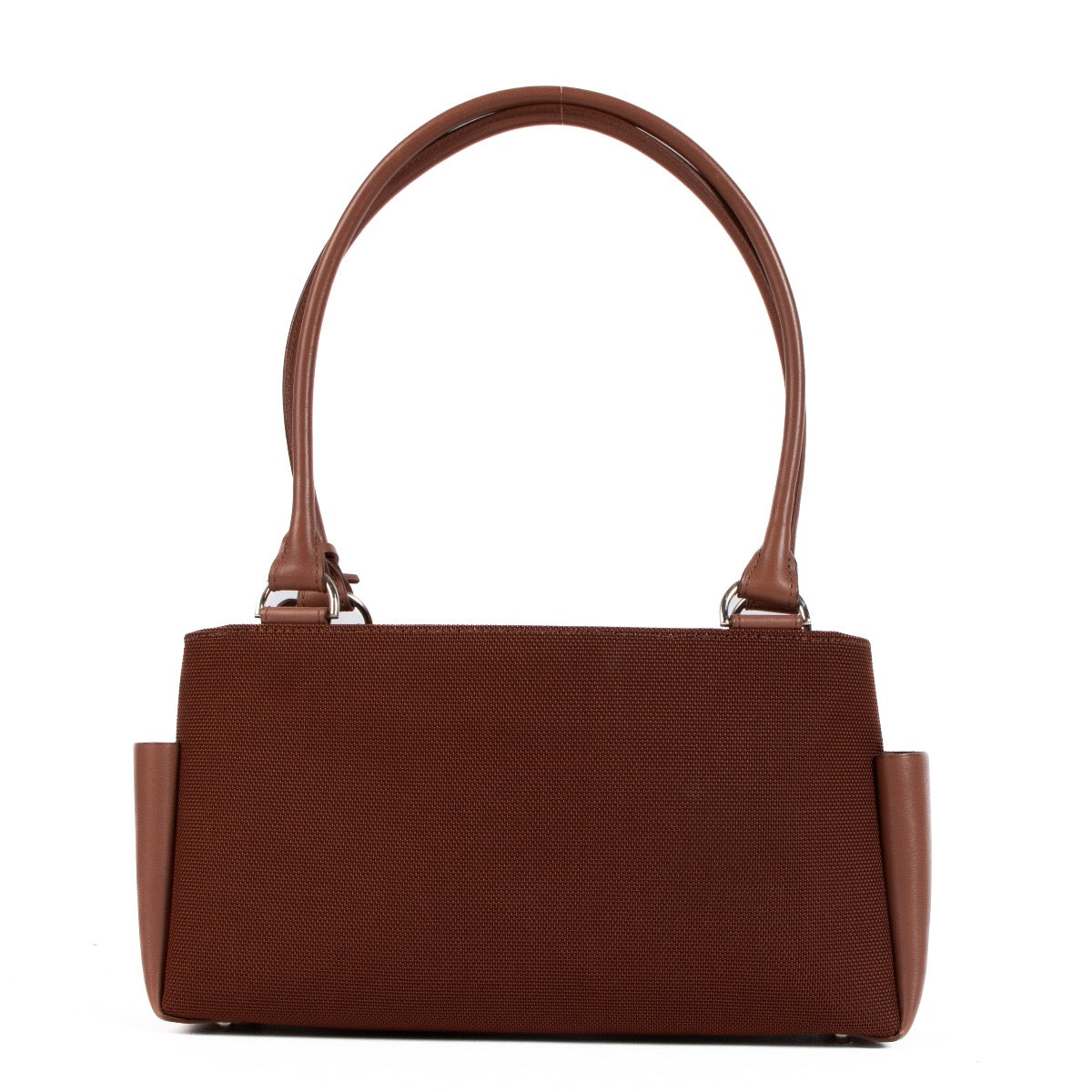 shop 100% authentic second hand Delvaux Terracotta Fabric Small Tote Bag on Labellov.com