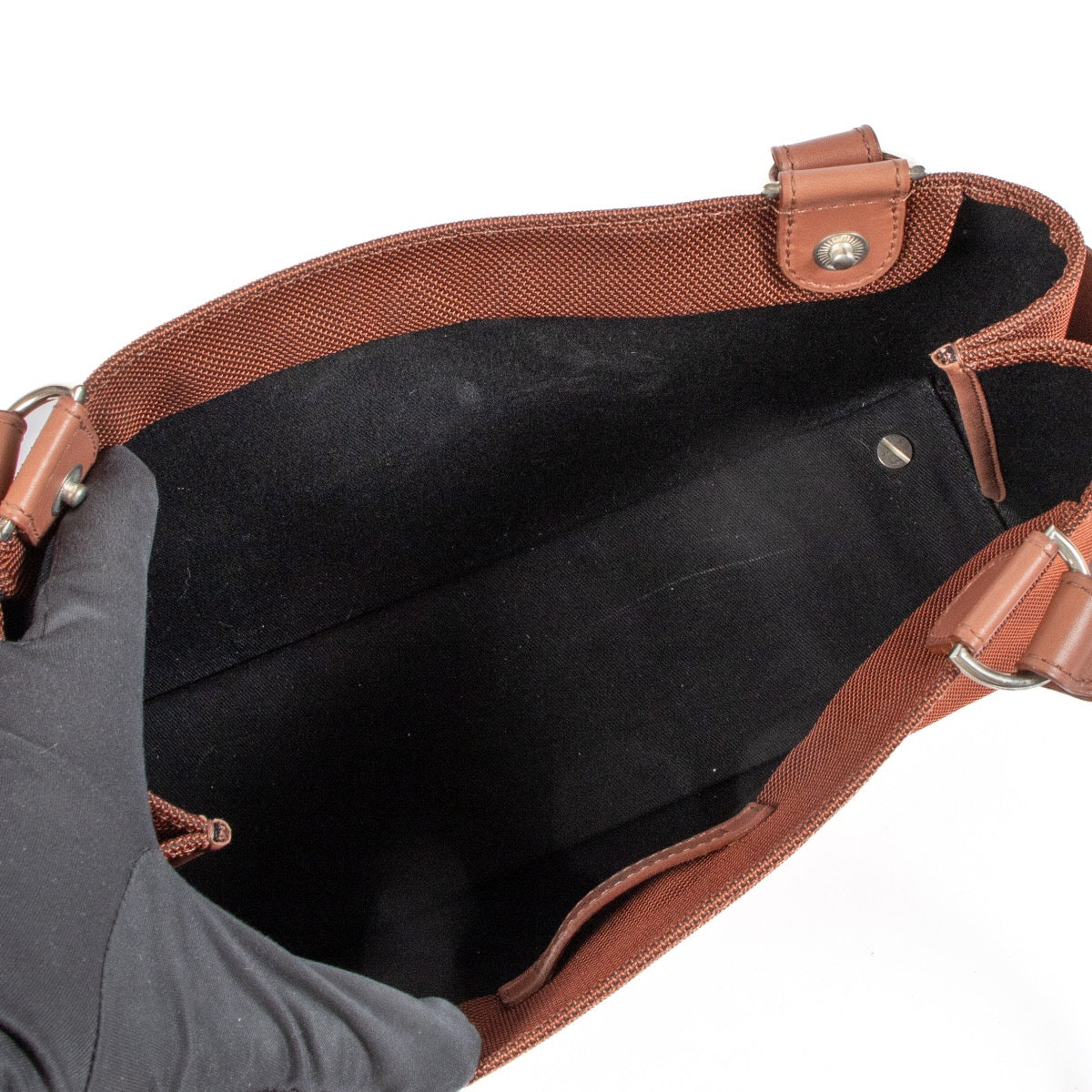 shop 100% authentic second hand Delvaux Terracotta Fabric Small Tote Bag on Labellov.com