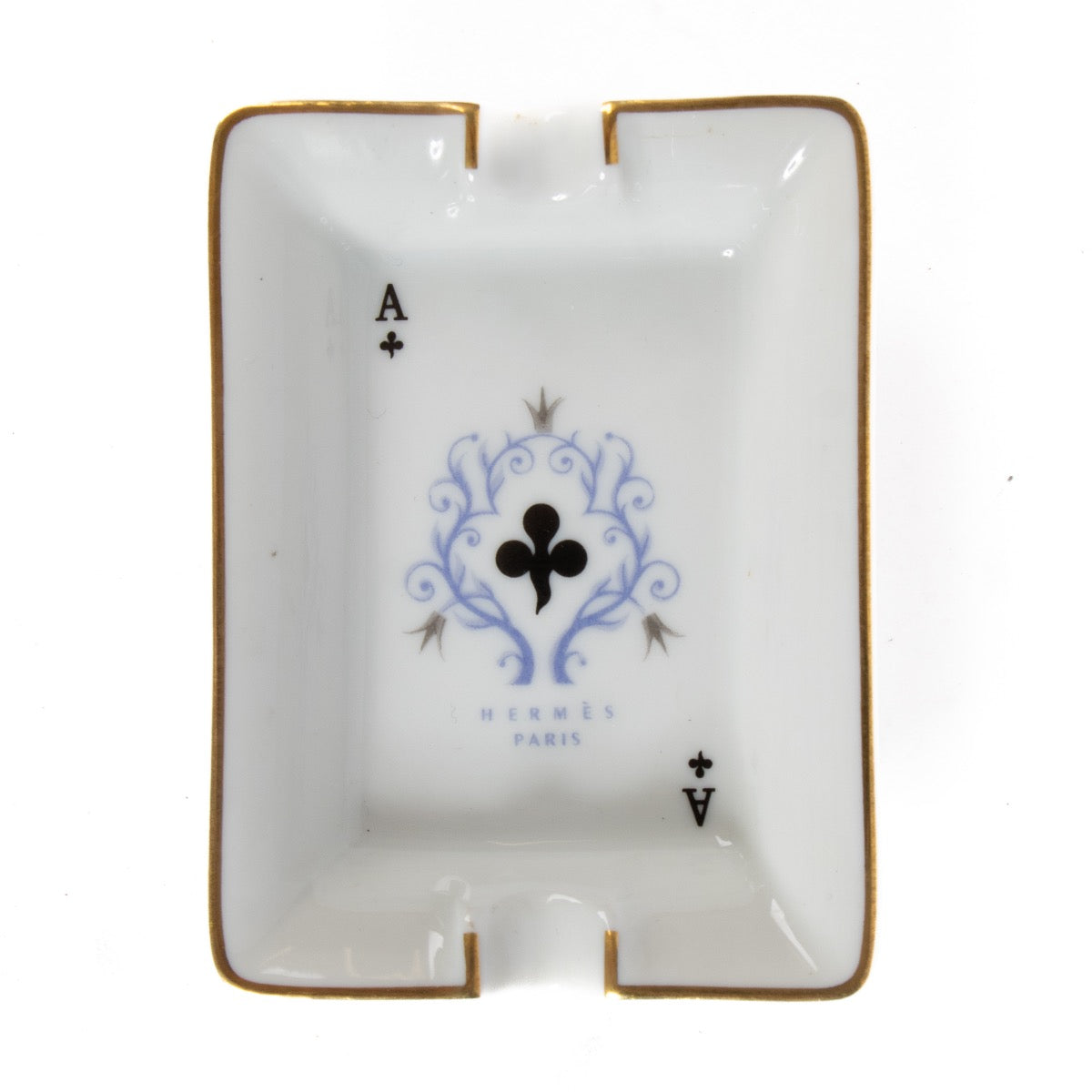 shop 100% authentic second hand Hermès White Porcelain Playing Cards Ashtrays on Labellov.com