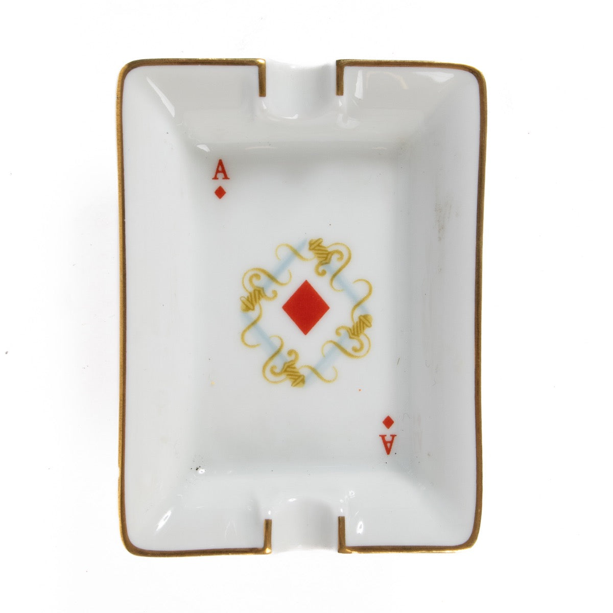 shop 100% authentic second hand Hermès White Porcelain Playing Cards Ashtrays on Labellov.com