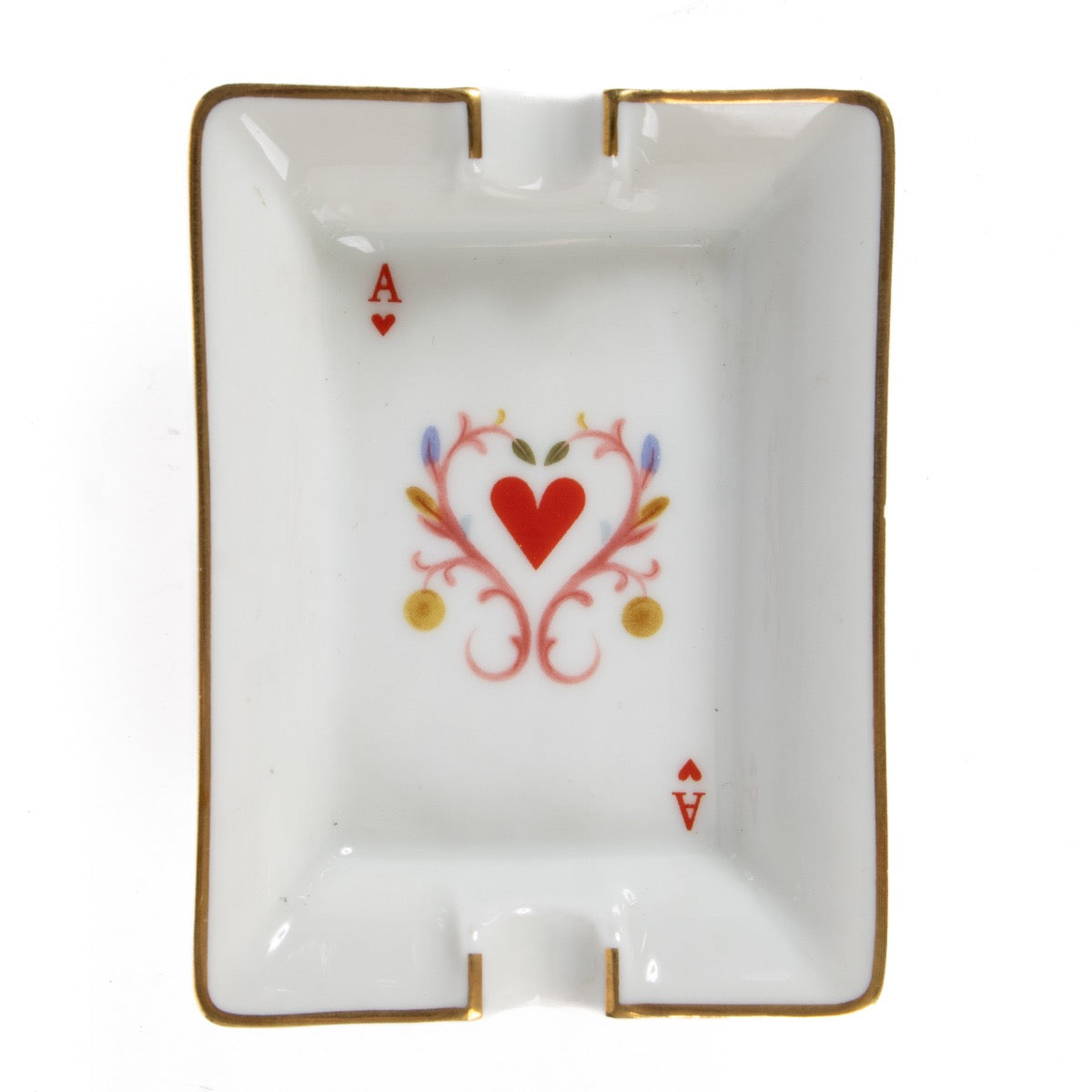 shop 100% authentic second hand Hermès White Porcelain Playing Cards Ashtrays on Labellov.com
