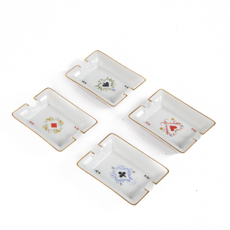 shop 100% authentic second hand Hermès White Porcelain Playing Cards Ashtrays on Labellov.com