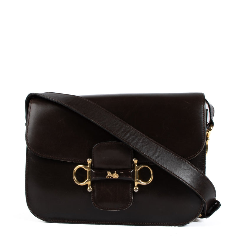Shop 100% authentic secondhand Celine Brown Vintage Shoulder Bag on Labellov.com