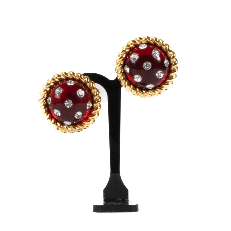 Chanel Gripoix Clip-on Earrings