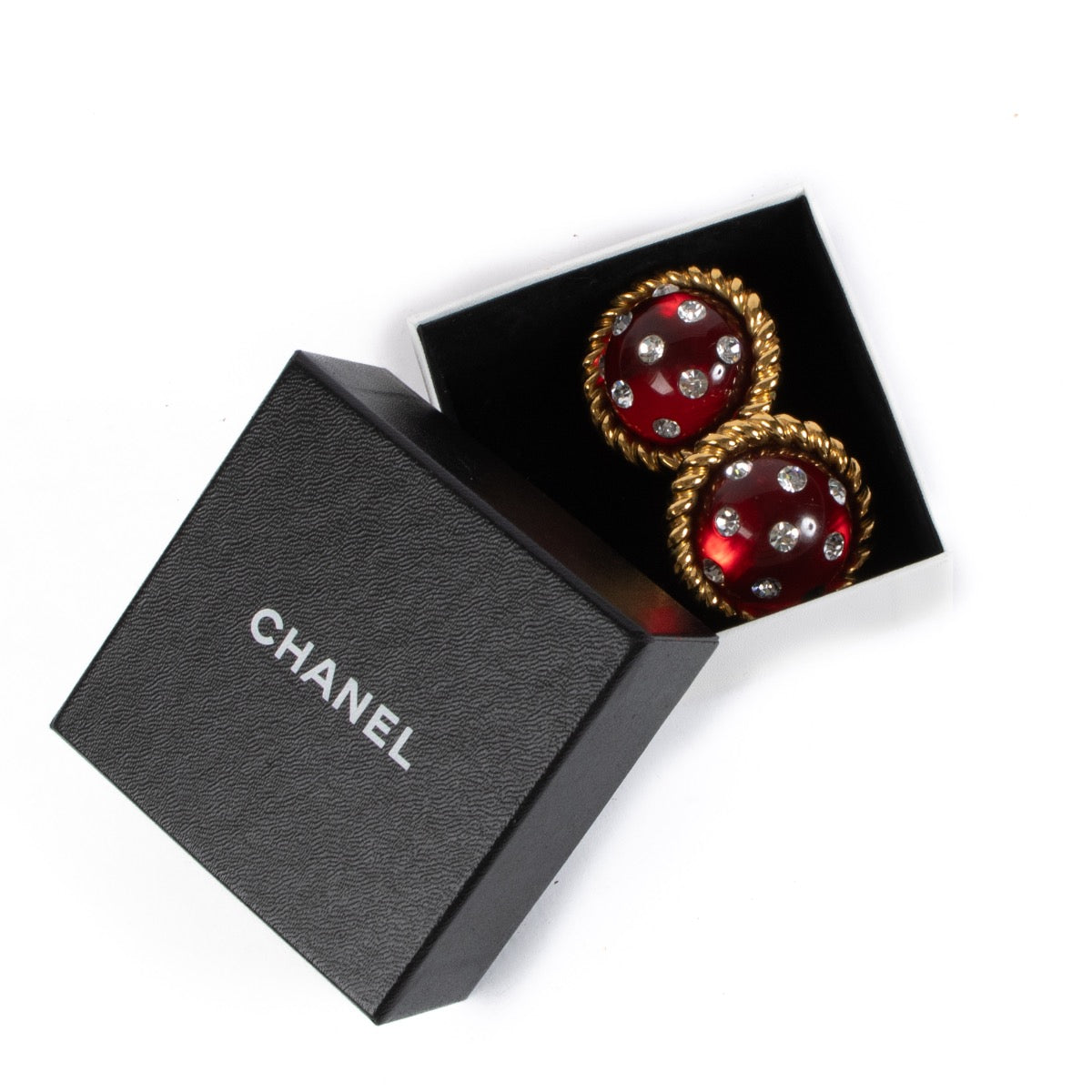 Boucles d'oreilles clips Chanel Gripoix