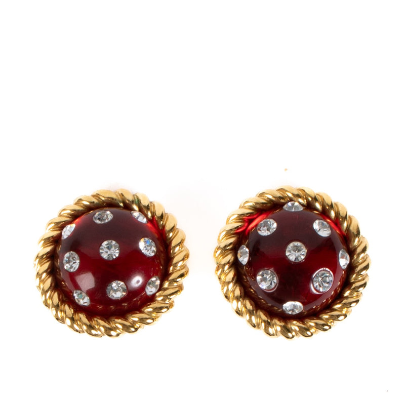 Chanel Gripoix Clip-on Earrings