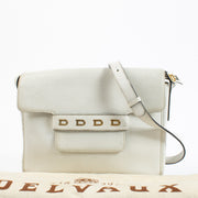 Delvaux White Leather Frimaire Crossbody Bag