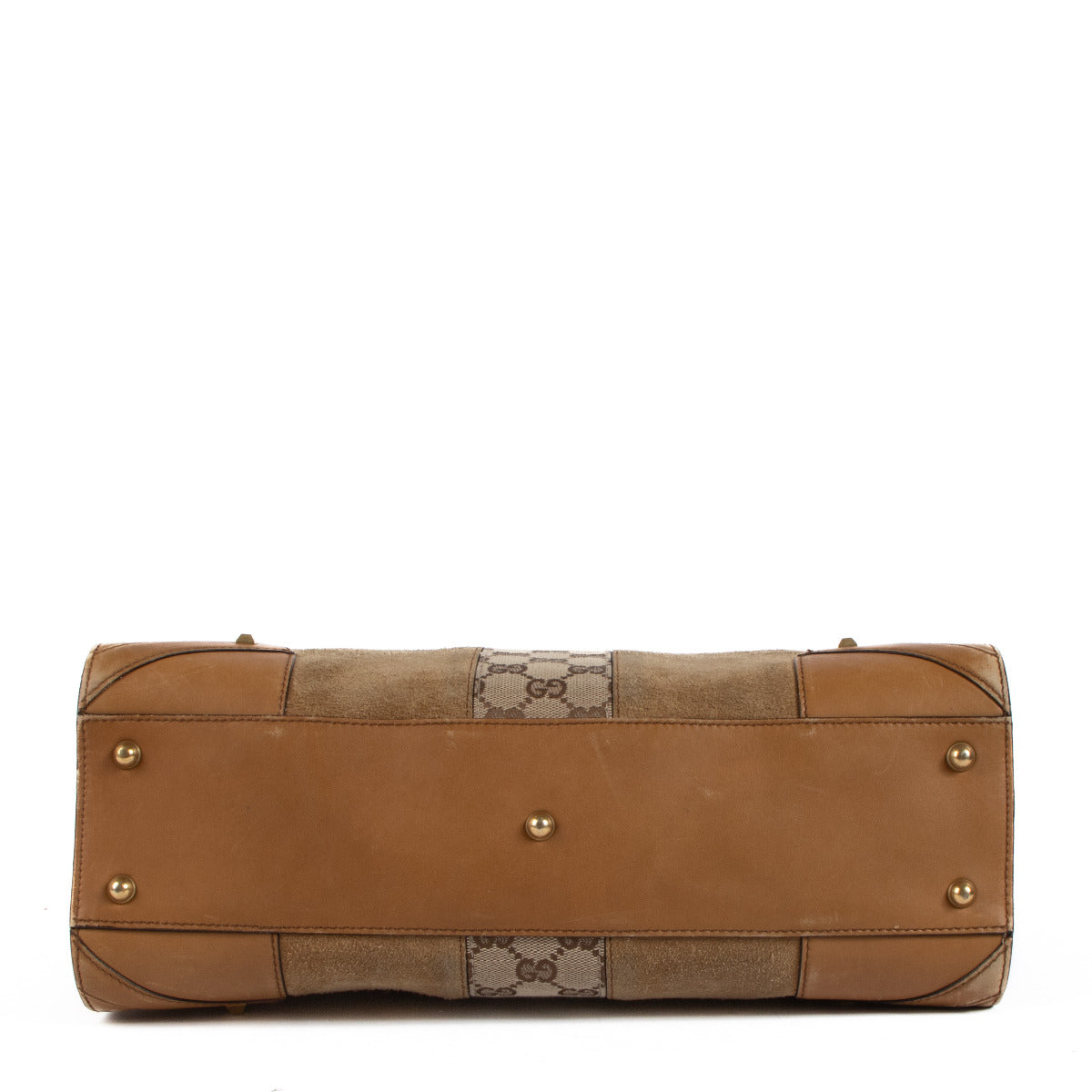 Sac porté main Gucci en daim marron