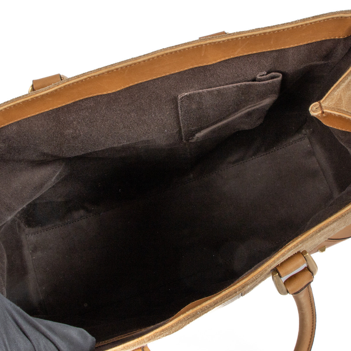 Sac porté main Gucci en daim marron