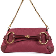Shop safe online at Labellov in Antwerp, Brussels and Knokke this 100% authentic second hand Gucci Pink Fabric Horsebit Clutch Bag