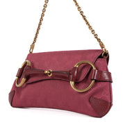 Shop safe online at Labellov in Antwerp, Brussels and Knokke this 100% authentic second hand Gucci Pink Fabric Horsebit Clutch Bag