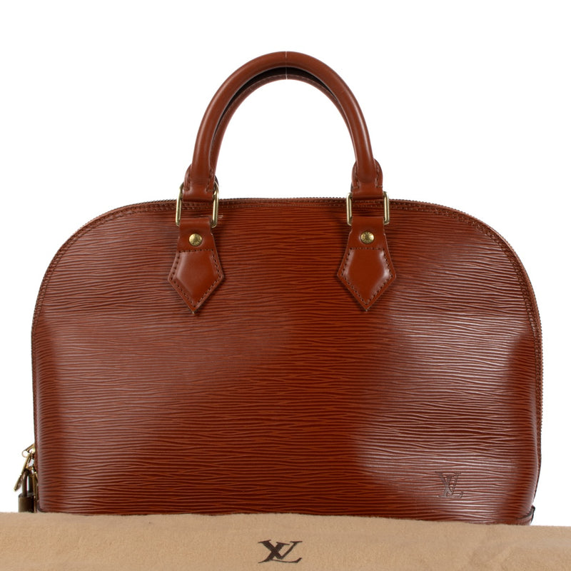 shop 100% authentic second hand Louis Vuitton Cognac Epi Leather Alma PM on Labellov.com