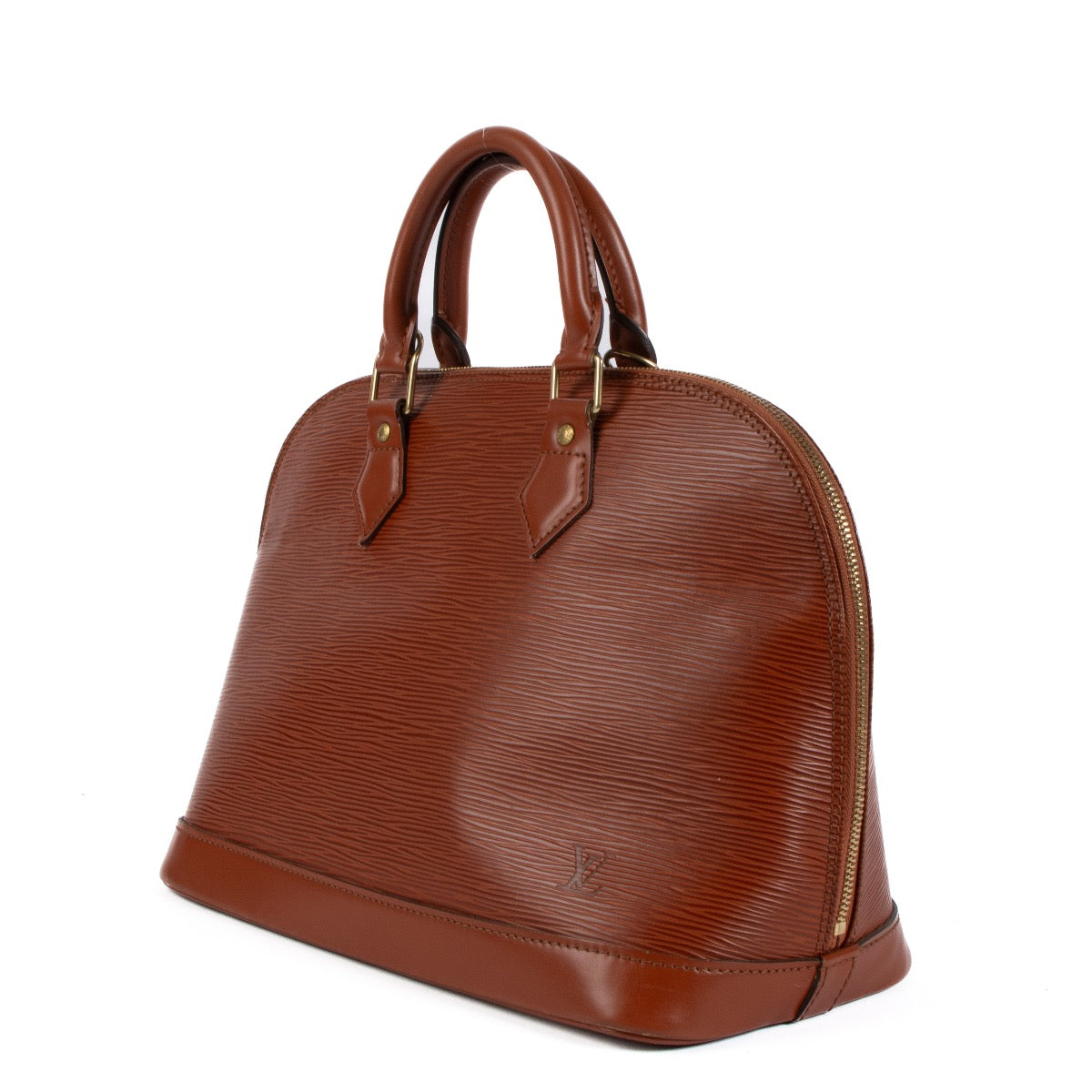 shop 100% authentic second hand Louis Vuitton Cognac Epi Leather Alma PM on Labellov.com