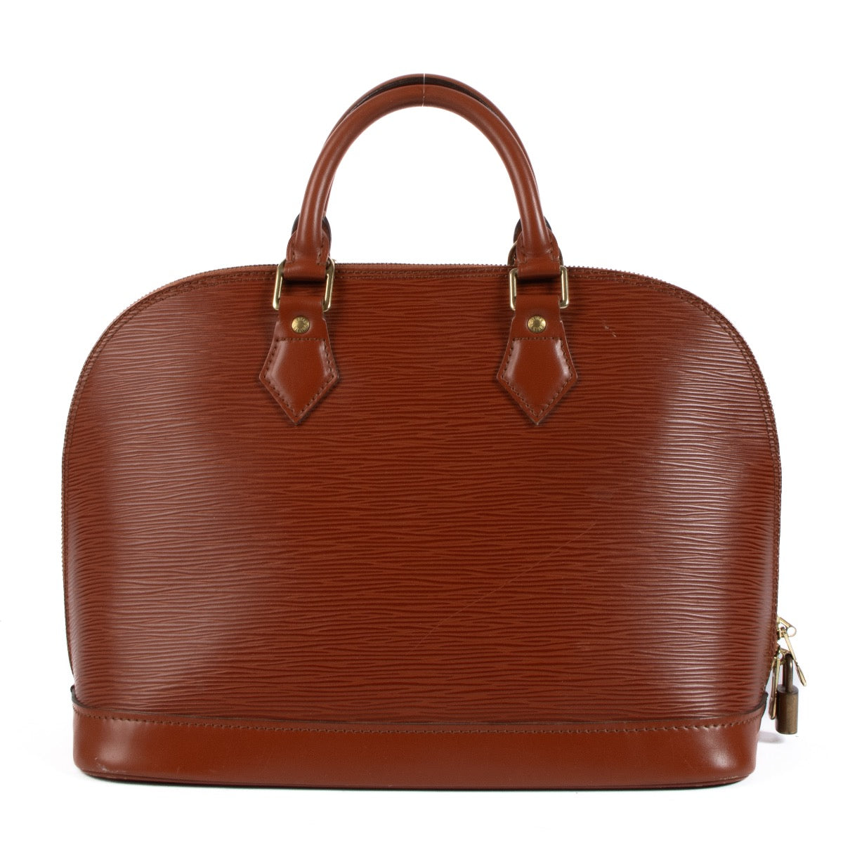 shop 100% authentic second hand Louis Vuitton Cognac Epi Leather Alma PM on Labellov.com