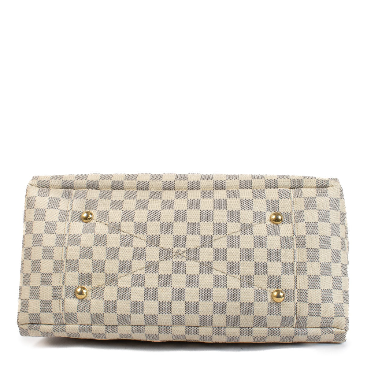 Shop safe online at Labellov in Antwerp, Brussels and Knokke this 100% authentic second hand Louis Vuitton Damier Azur Canvas Artsy GM Shoulder Bag