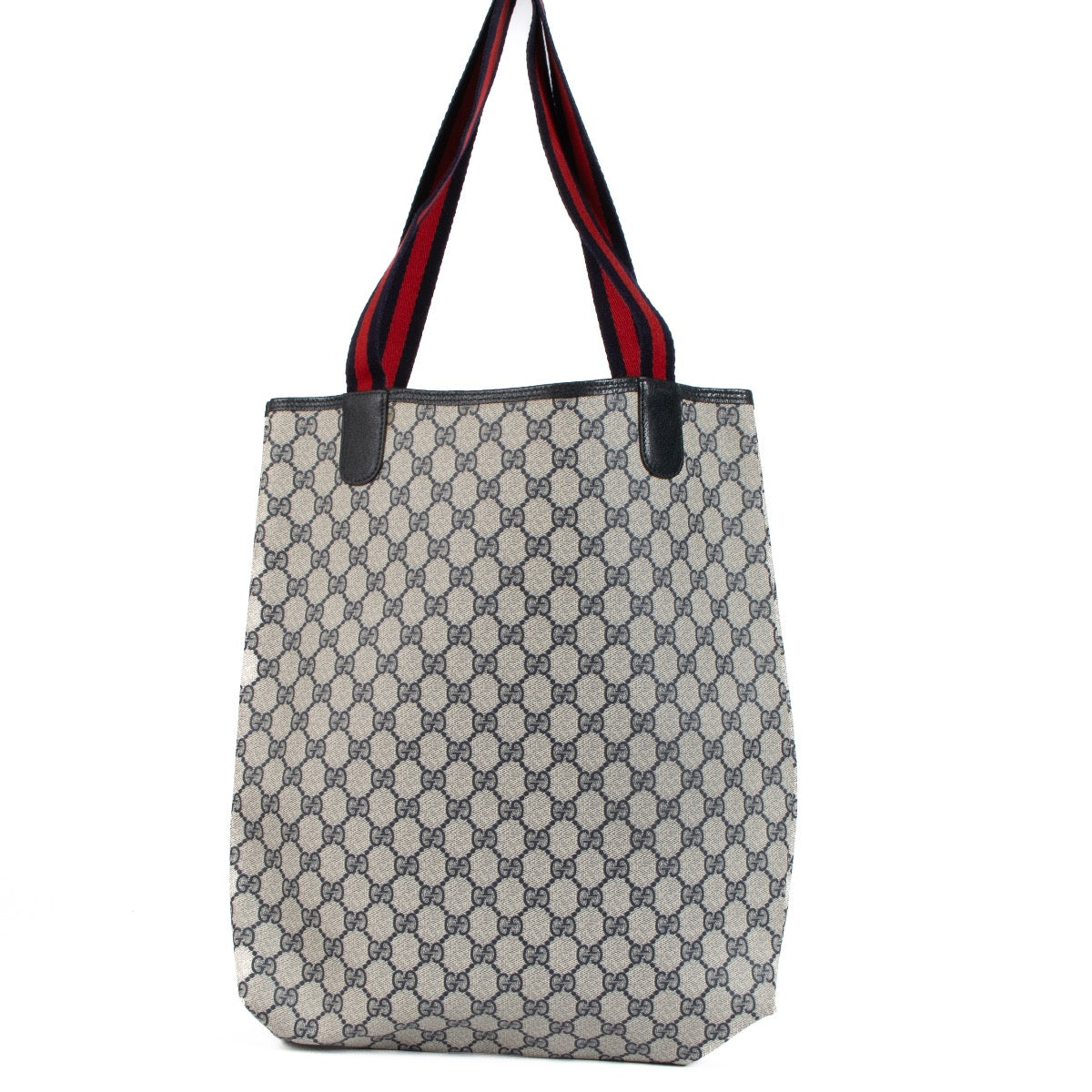 shop 100% authentic second hand Gucci Vintage Blue GG Supreme Web Tote Bag on Labellov.com
