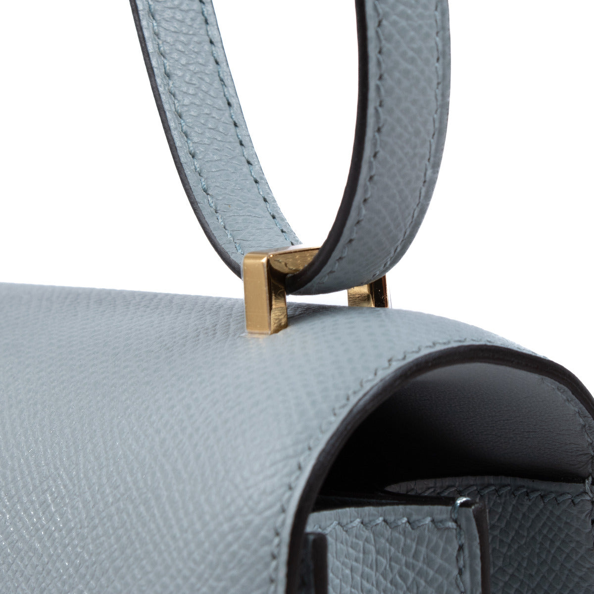 Hermès Constance Mini Bleu Glacier Epsom GHW