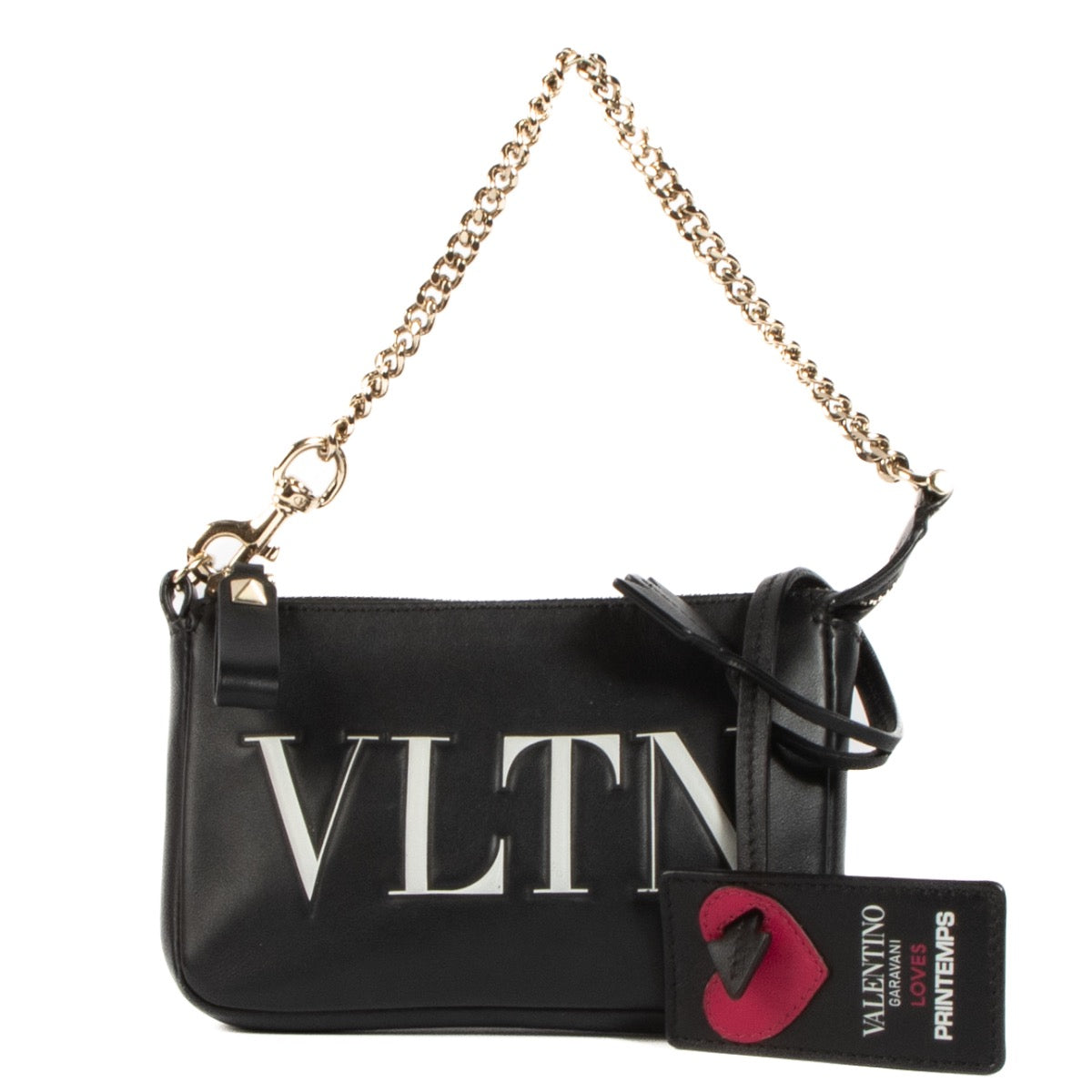 shop 100% authentic second hand Valentino Garavani Black Wallet On Chain on Labellov.com