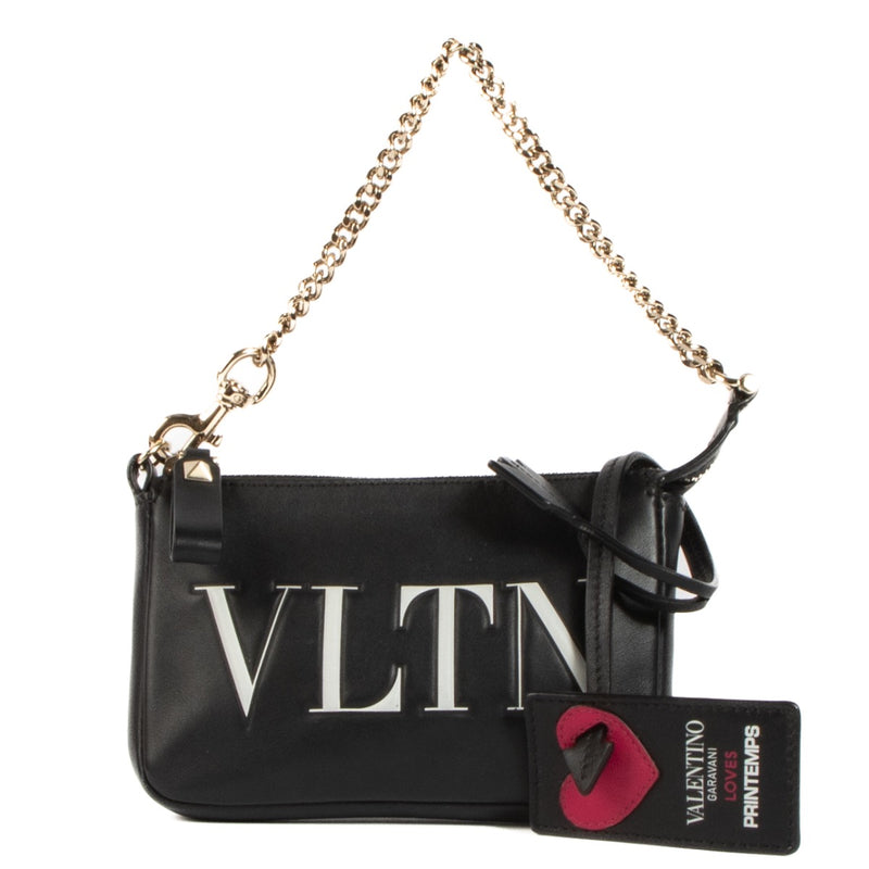shop 100% authentic second hand Valentino Garavani Black Wallet On Chain on Labellov.com