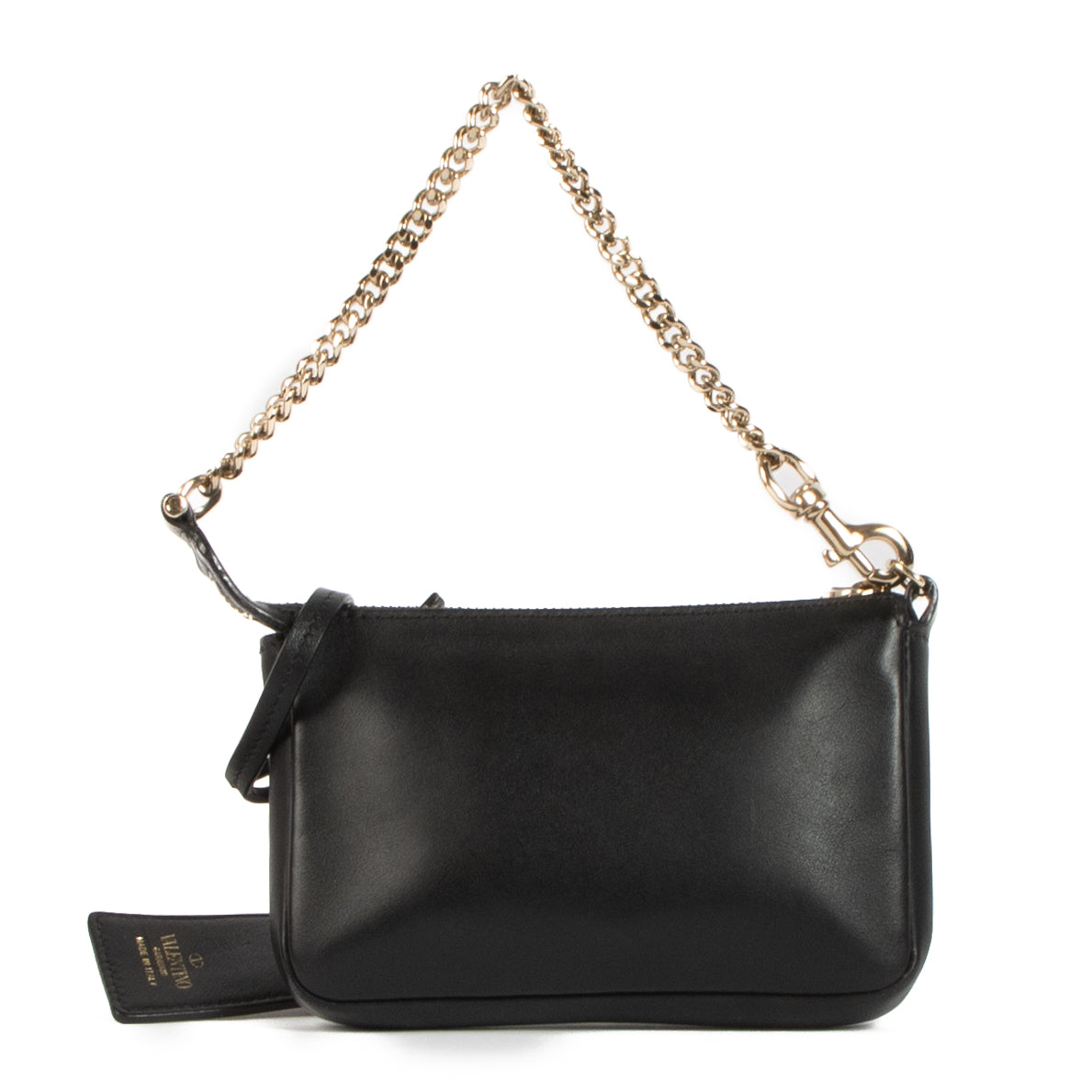 shop 100% authentic second hand Valentino Garavani Black Wallet On Chain on Labellov.com